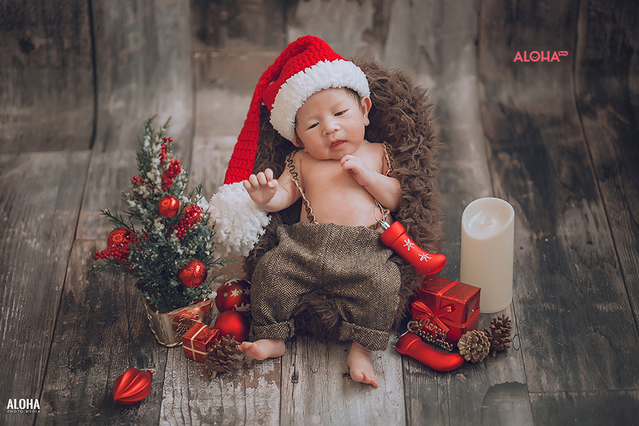 album ảnh giáng sinh newborn